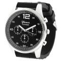 Geneva Platinum Men's Chronograph-style Silicone Watch